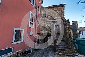 Oprtalj Istria, Croatia, detail photo