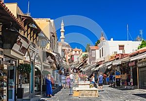 Street in Old Town. Rhodes Island. Greece