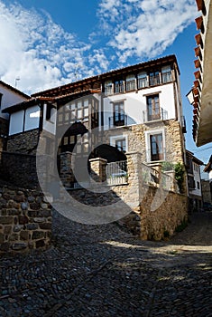 Street in a old village in the mountains, Hornillos de cameros