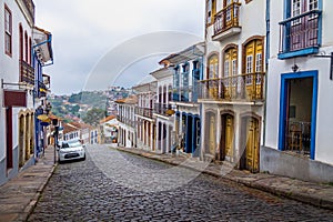 Street in Ouro Preto City - Ouro Preto, Minas Gerais, Brazil