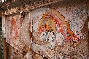 Street Painting n Jaisalmer, Rajasthan, India.