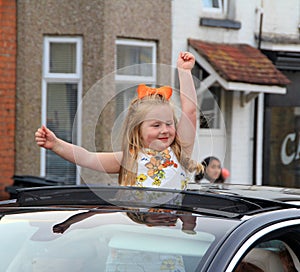 Street party girl