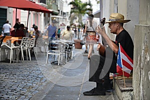 Street Performer in San Juan, Puerto Rico