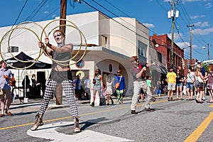 Street Performers Entertain People At Atlanta Festival