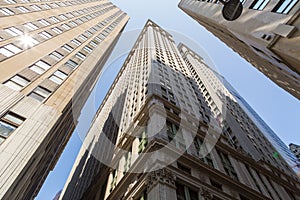 Street perspective New Yorker buildings.