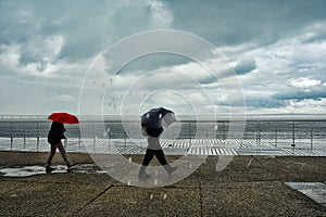 Street photography on the shore of Tagus river