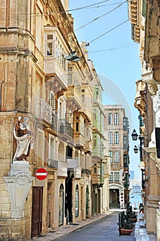 Street photography of Valletta city Malta