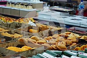 Pasteles vendido en calles El mercado en 