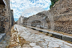 Street in Pompeii, Italy
