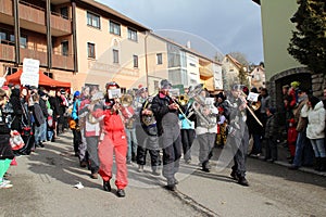 Street procession at the German carnival Fastnacht