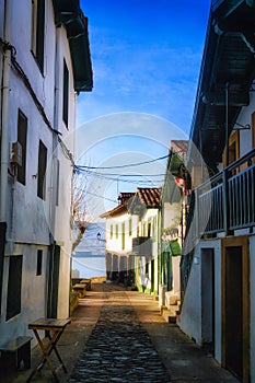 street in Puerto Viejo of Algorta in Getxo