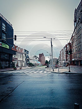 Street rainy arquitect