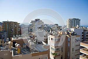 Street of residential district, Alaniya, Turkey