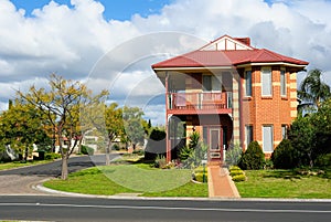 Street of residential houses