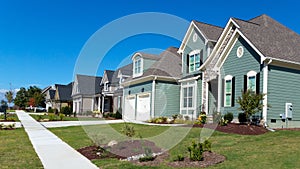 Street of residential houses