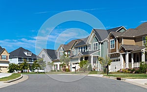 Street of residential houses