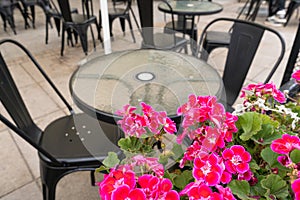 Street Restaurant Table, Empty Cafe Tables, Bar Terrace, Outdoor Restaurants, Outside Trattoria