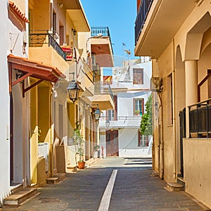 Street in Rethimno in Crete