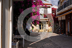 Street in Rethymno Krete Greece