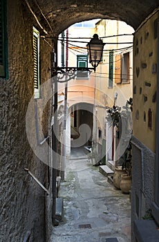 Street, Riomaggiore, Cinque Terra, Italy