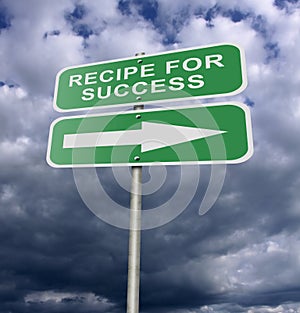 Street Road Sign Recipe For Success