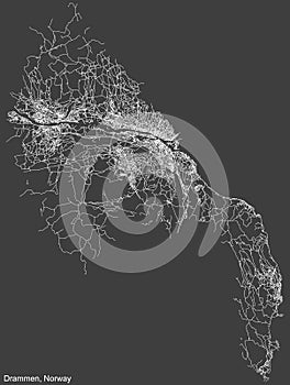 Street roads map of DRAMMEN, NORWAY