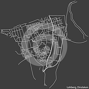 Street roads map of the LOHBERG BOROUGH, DINSLAKEN