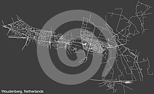 Street roads map of WOUDENBERG, NETHERLANDS