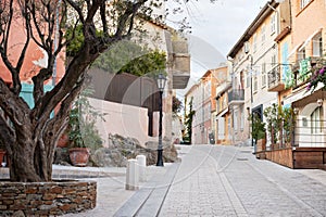 Street in Saint Tropez, Provence, France