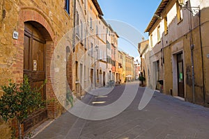 Street in San Quirico d`Orcia