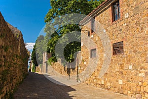 Street in San Quirico d`Orcia