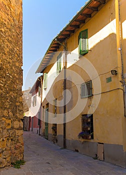 Street in San Quirico d`Orcia