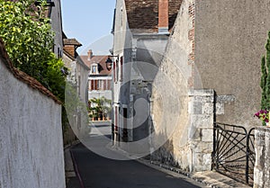 Street Sancerre Cher in France