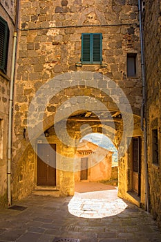 Street in Santa Fiora, Tuscany