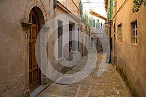 Street in Santa Fiora, Tuscany