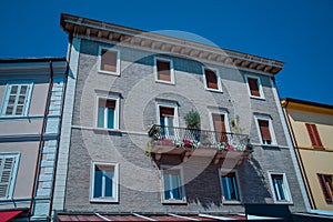 Street in Santarcangelo di Romagna Italy