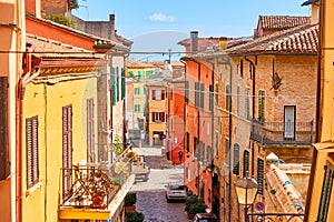 Street in Santarcangelo di Romagna photo
