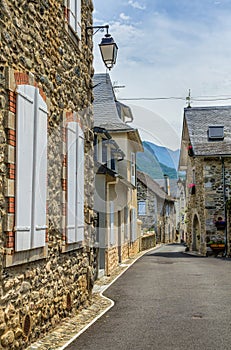 Street scene in Borce, France. photo