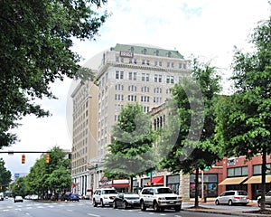 Street Scene in Downtown Chattanooga, Tennessee