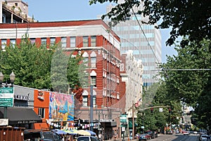 Street Scene in Downtown Portland, Oregon