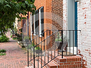 Street scene in Frederick Maryland photo