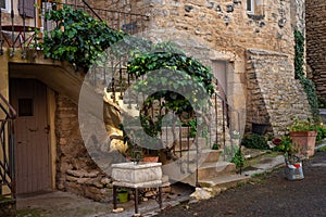 Street scene Goult ,provence , France.hill top village