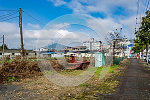 Street Scene at Gwangyang city in South Korea. photo