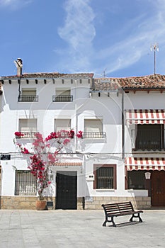 Street scene in Moorish style, Castile and Leon,Spain