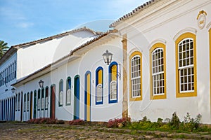 Street scene at Paraty, Brazil