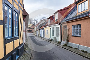 Street scene from the Swedish town of Ystad