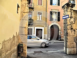 Street scene, Verona, Italy, October