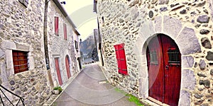 Street Scene, Village of Borce, France