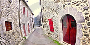 Street Scene, Village of Borce, France photo