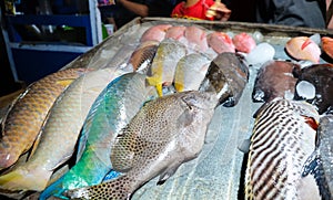 Street food stall at Trawangan Night Market